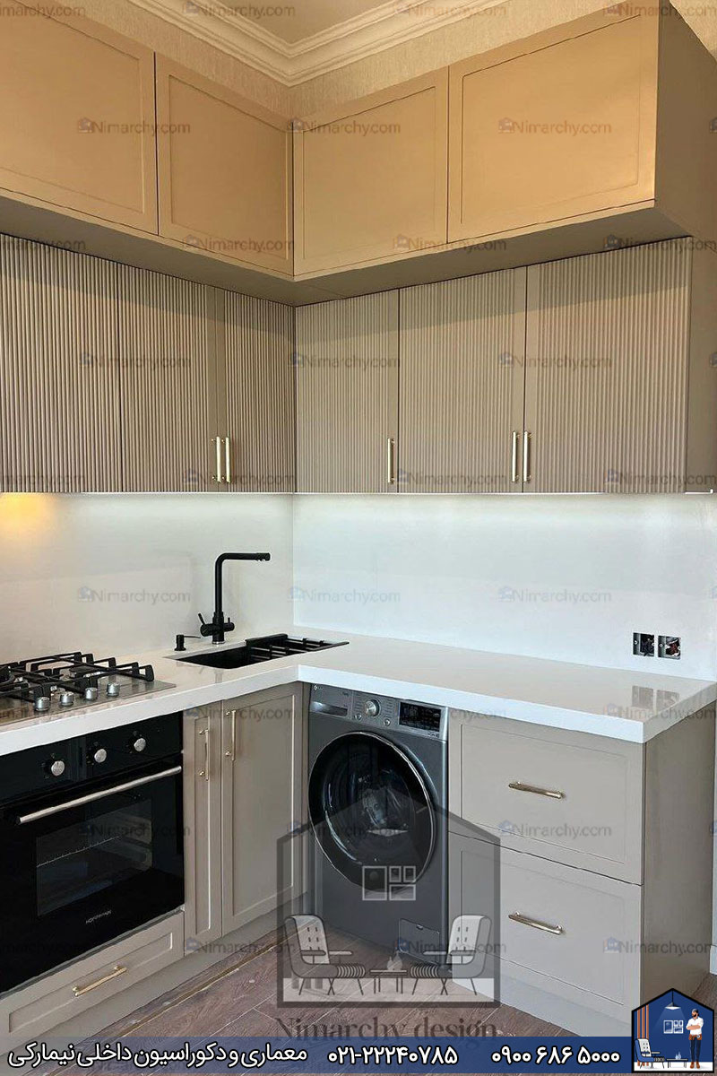 Nimarchy.com - کابینت آشپزخانه نئوکلاسیک پروژه نور