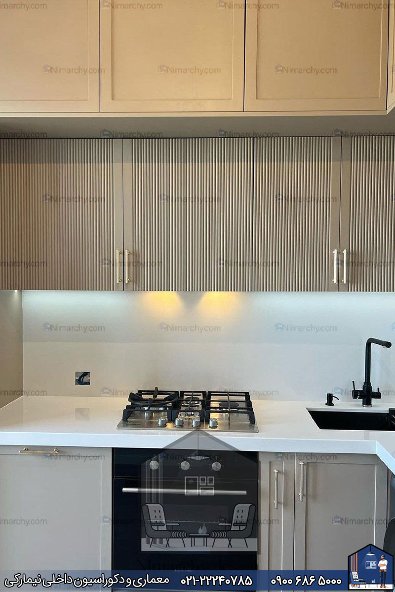 Nimarchy.com - کابینت آشپزخانه نئوکلاسیک پروژه نور