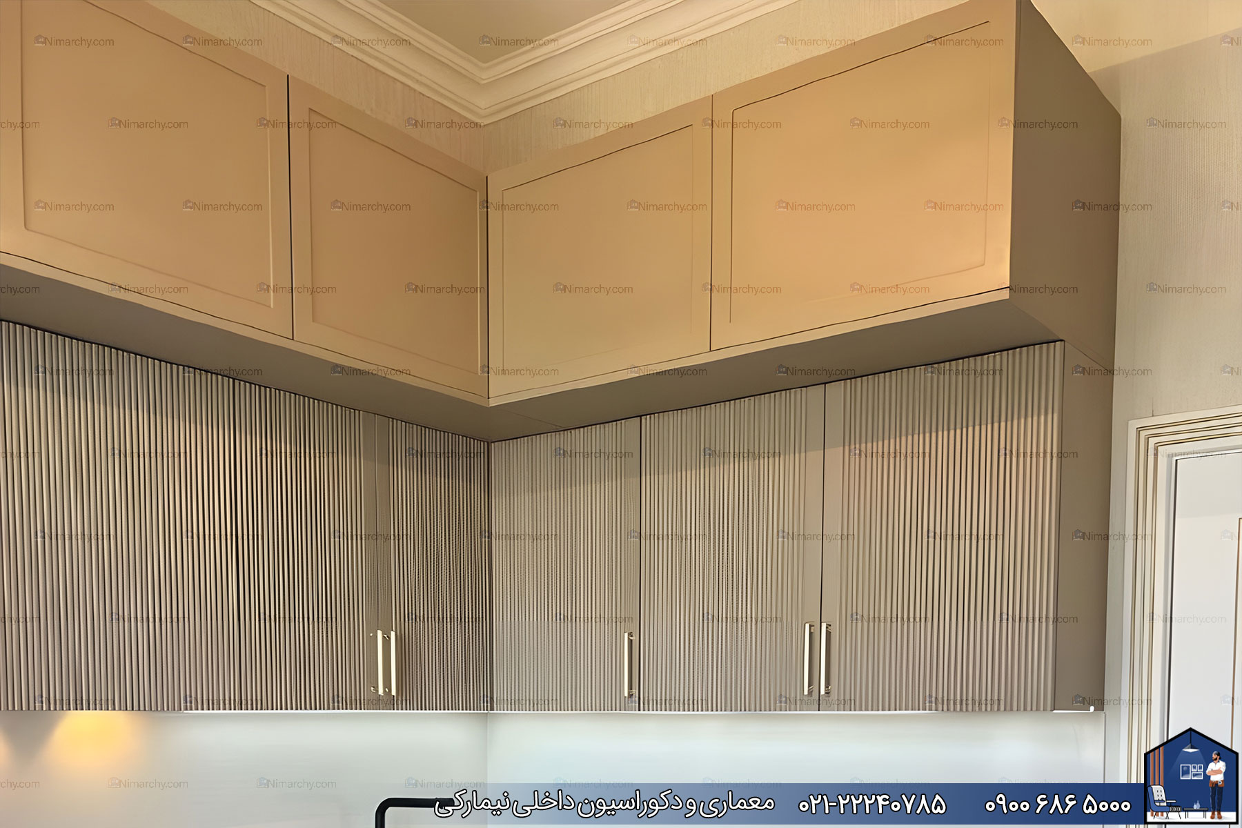 Nimarchy.com - کابینت آشپزخانه نئوکلاسیک پروژه نور