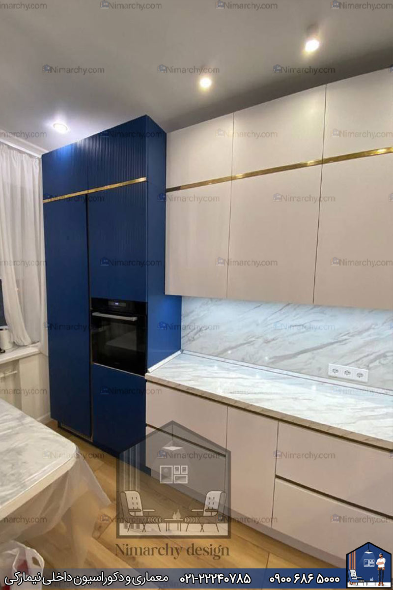 Nimarchy.com - کابینت آشپزخانه پلی اورتان سبک مدرن