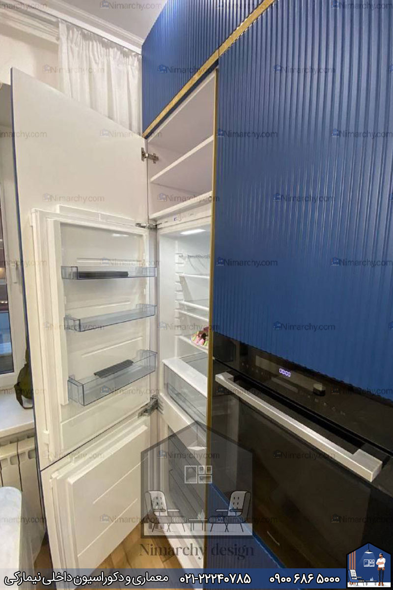Nimarchy.com - کابینت آشپزخانه پلی اورتان سبک مدرن