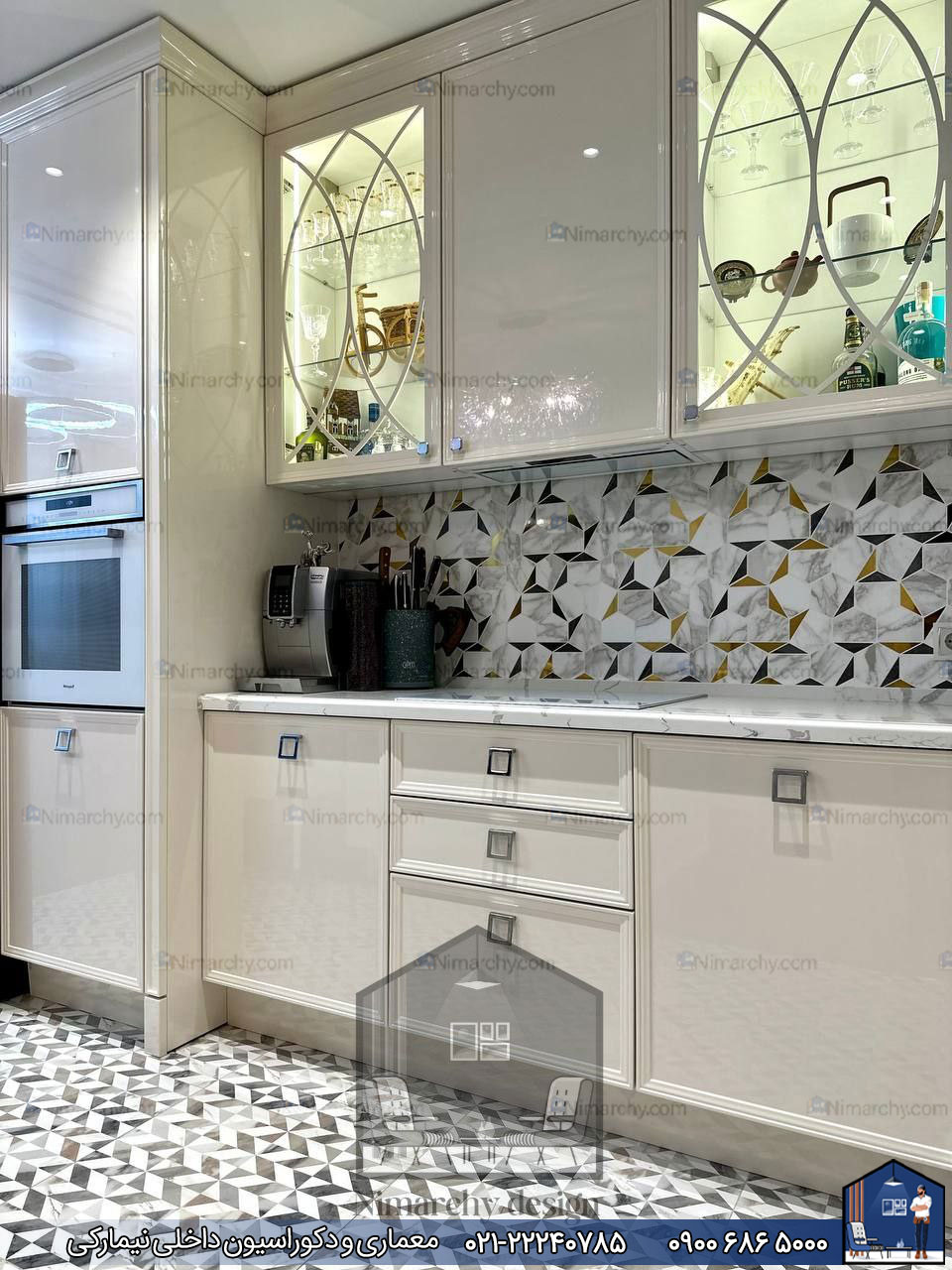 Nimarchy.com - کابینت پلی اورتان براق پروژه تبریز