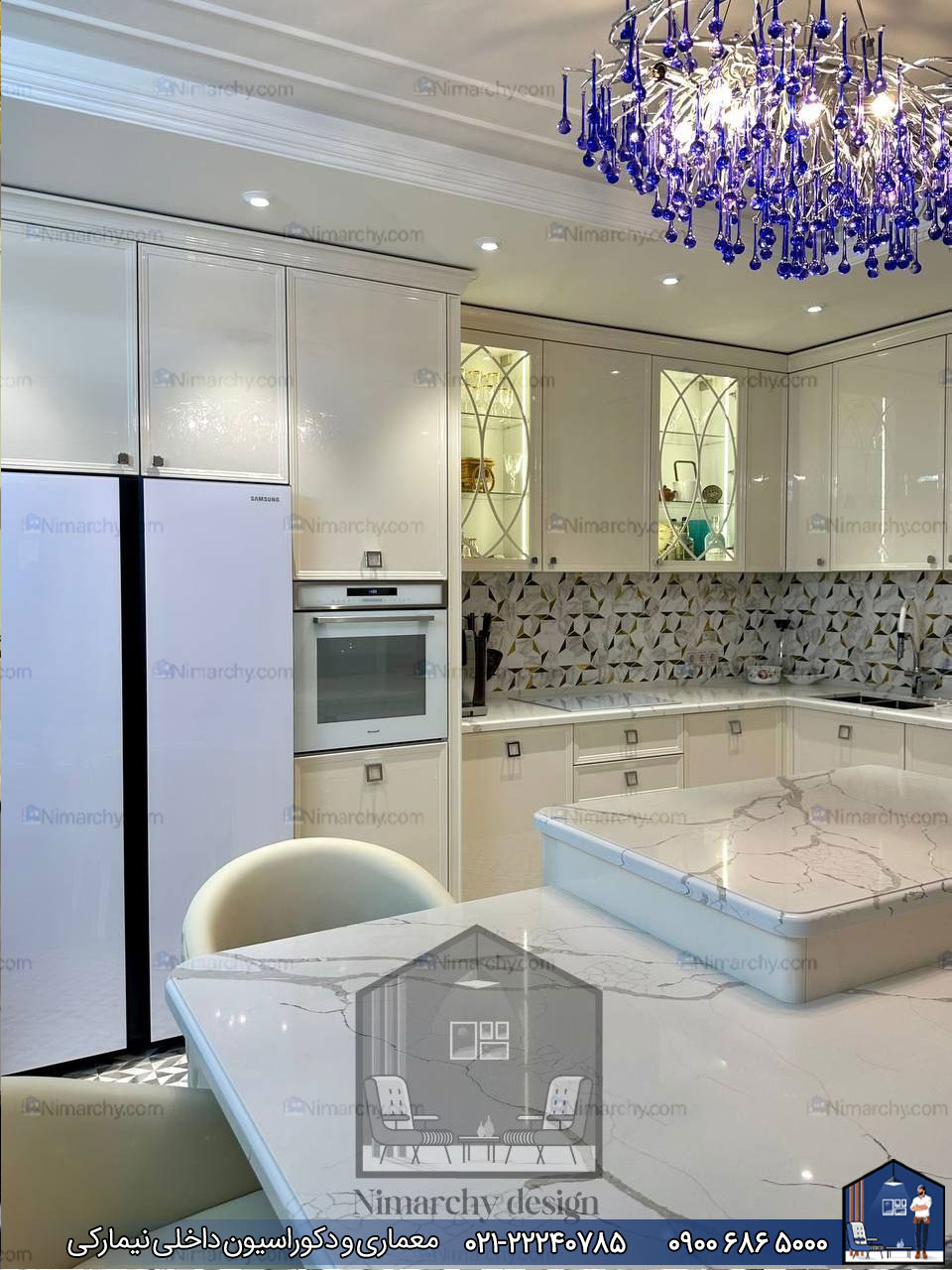 Nimarchy.com - کابینت پلی اورتان براق پروژه تبریز