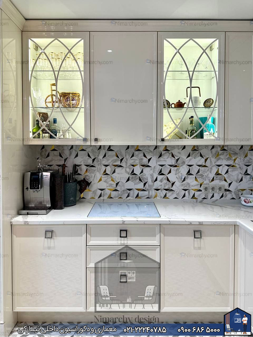 Nimarchy.com - کابینت پلی اورتان براق پروژه تبریز