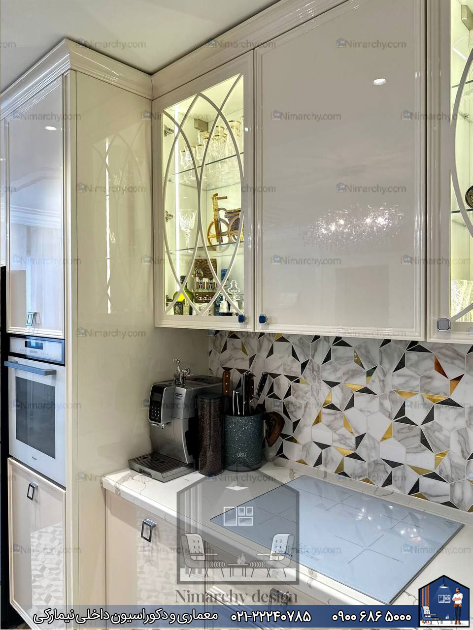 Nimarchy.com - کابینت پلی اورتان براق پروژه تبریز