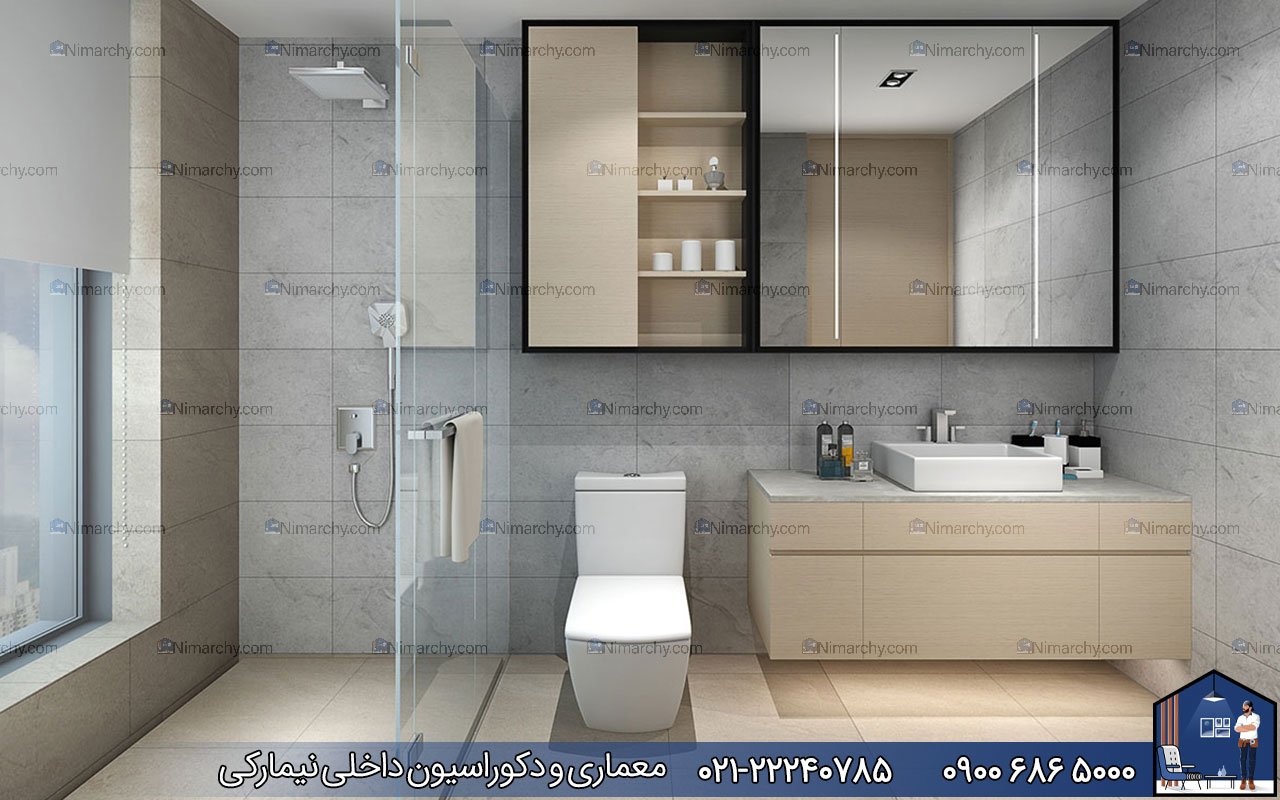 nimarchy.com - دکوراسیون داخلی مدرن سرویس بهداشتی