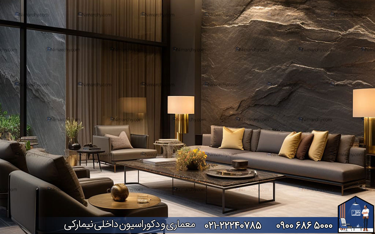 nimarchy.com - دکوراسیون داخلی پذیرایی مدرن