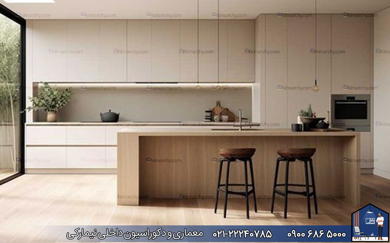 nimarchy.com - کابینت مدرن با جزیره