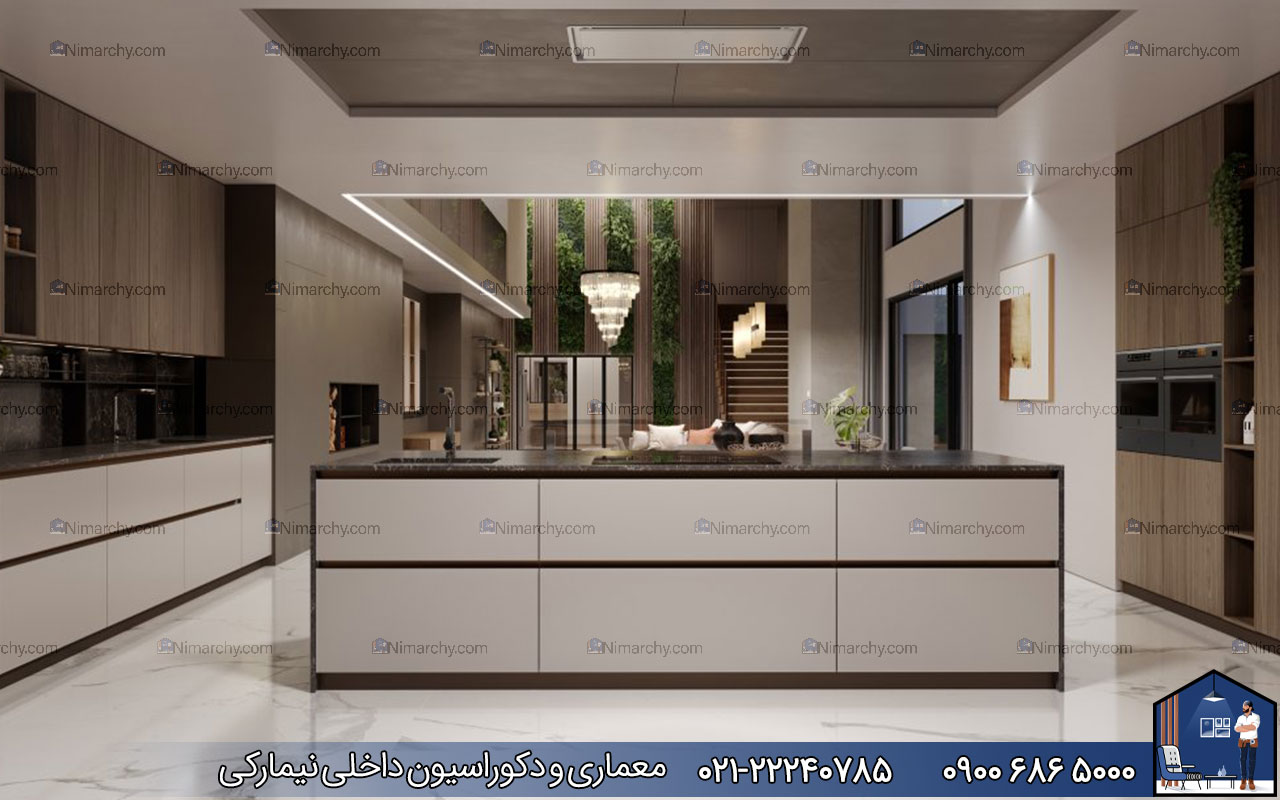 nimarchy.com - کابینت مدرن با جزیره