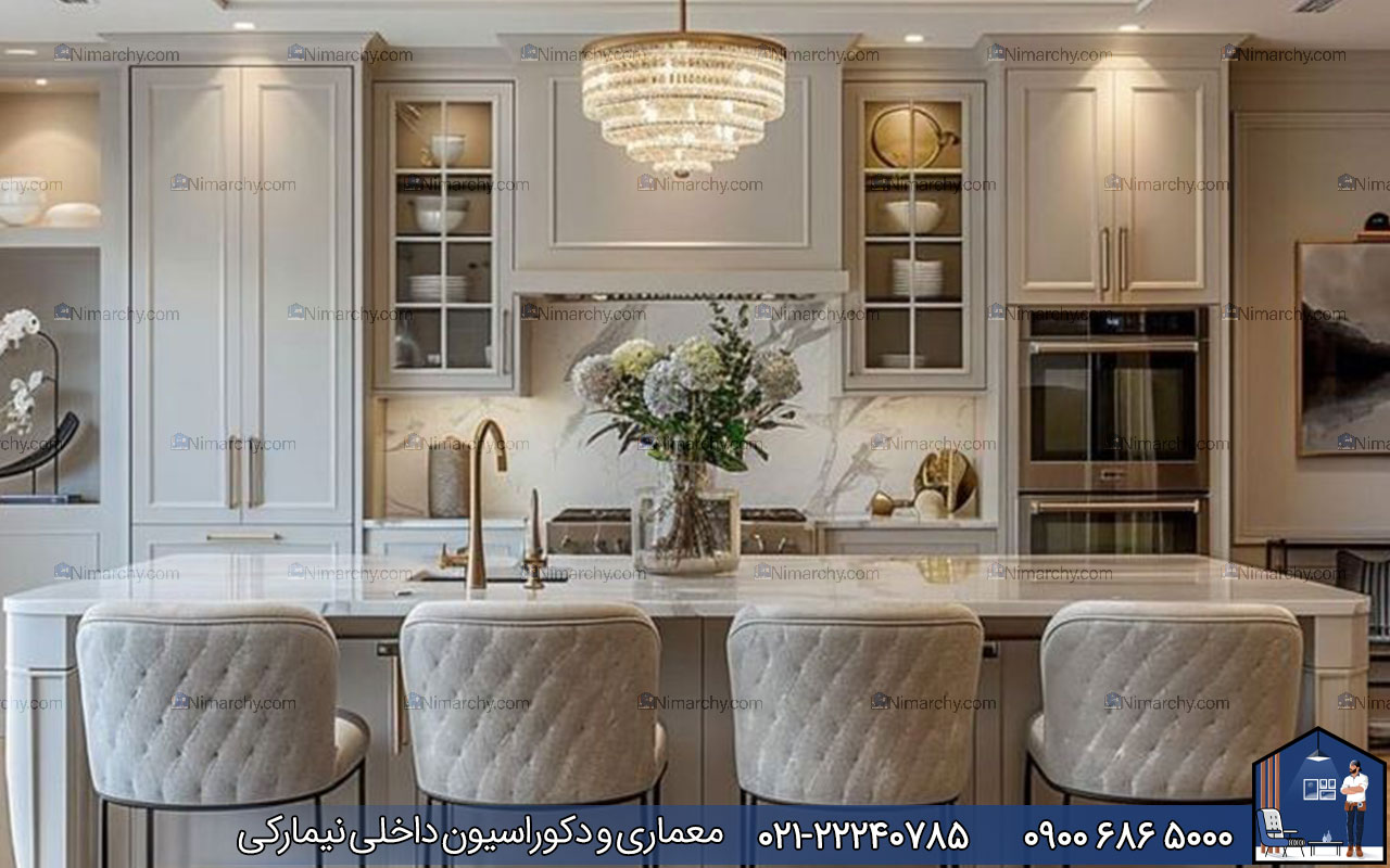 nimarchy.com - کابینت نئوکلاسیک کرم