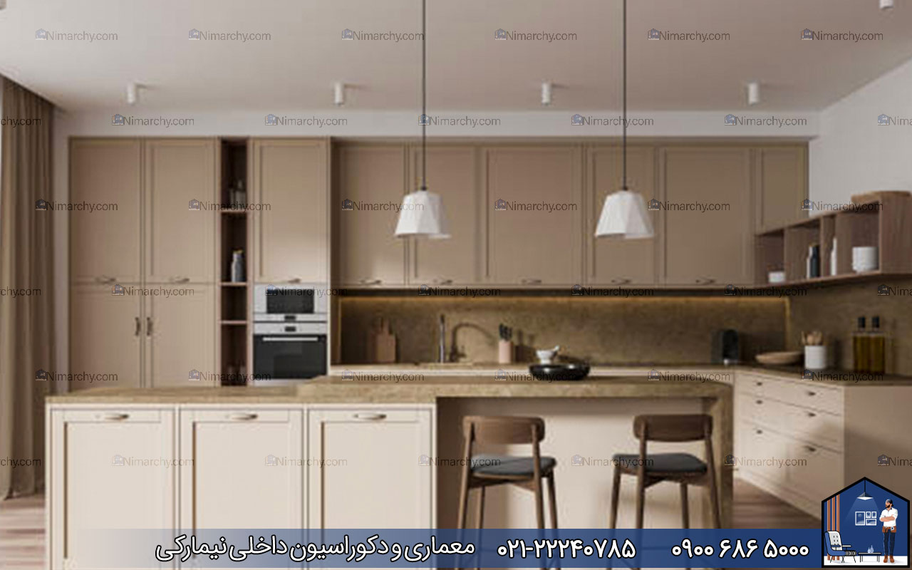nimarchy.com - کابینت نئوکلاسیک کرم