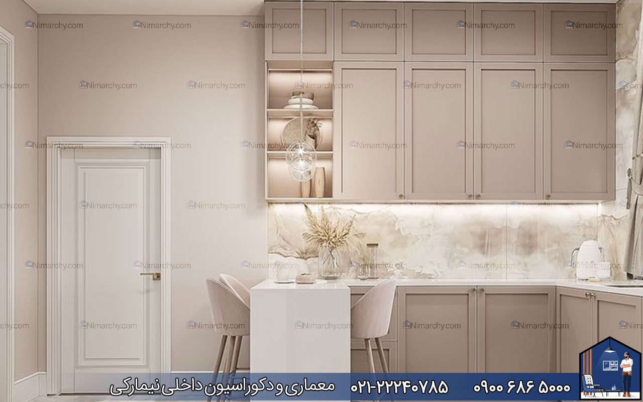 nimarchy.com - کابینت نئوکلاسیک کرم