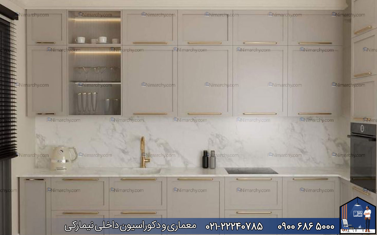 nimarchy.com - کابینت نئوکلاسیک کرم