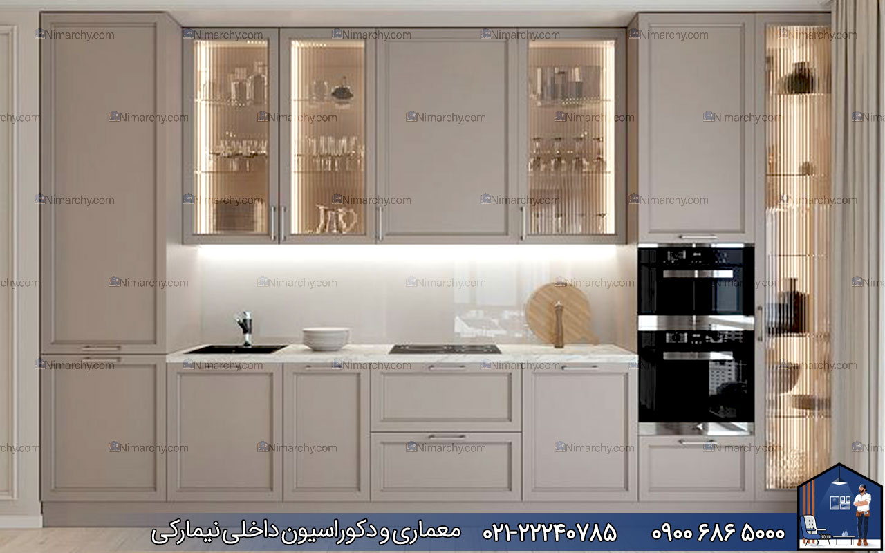 nimarchy.com - کابینت نئوکلاسیک کرم