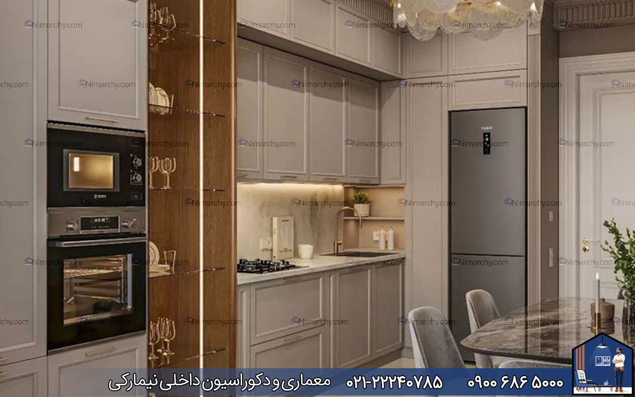 nimarchy.com - کابینت نئوکلاسیک کرم