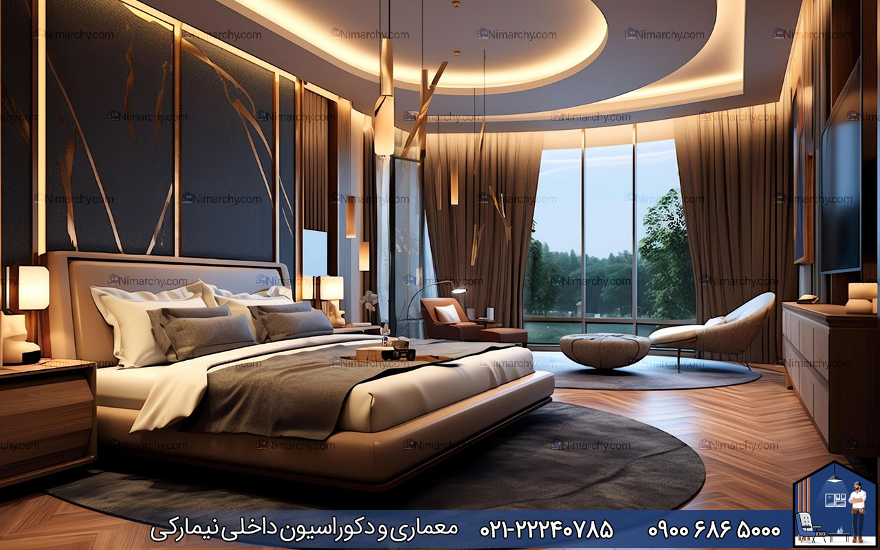 nimarchy.com - دکوراسیون داخلی اتاق خواب زن و شوهر
