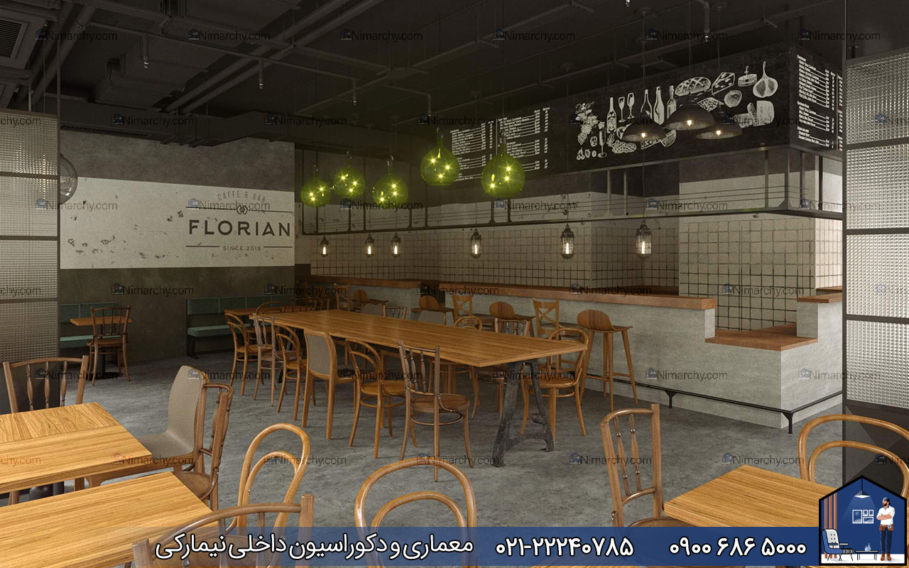 nimarchy.com - قیمت دکوراسیون داخلی فست فود