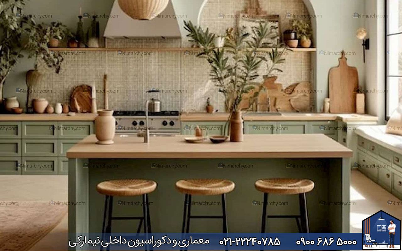 nimarchy.com - کابینت نئوکلاسیک با صفحه چوب