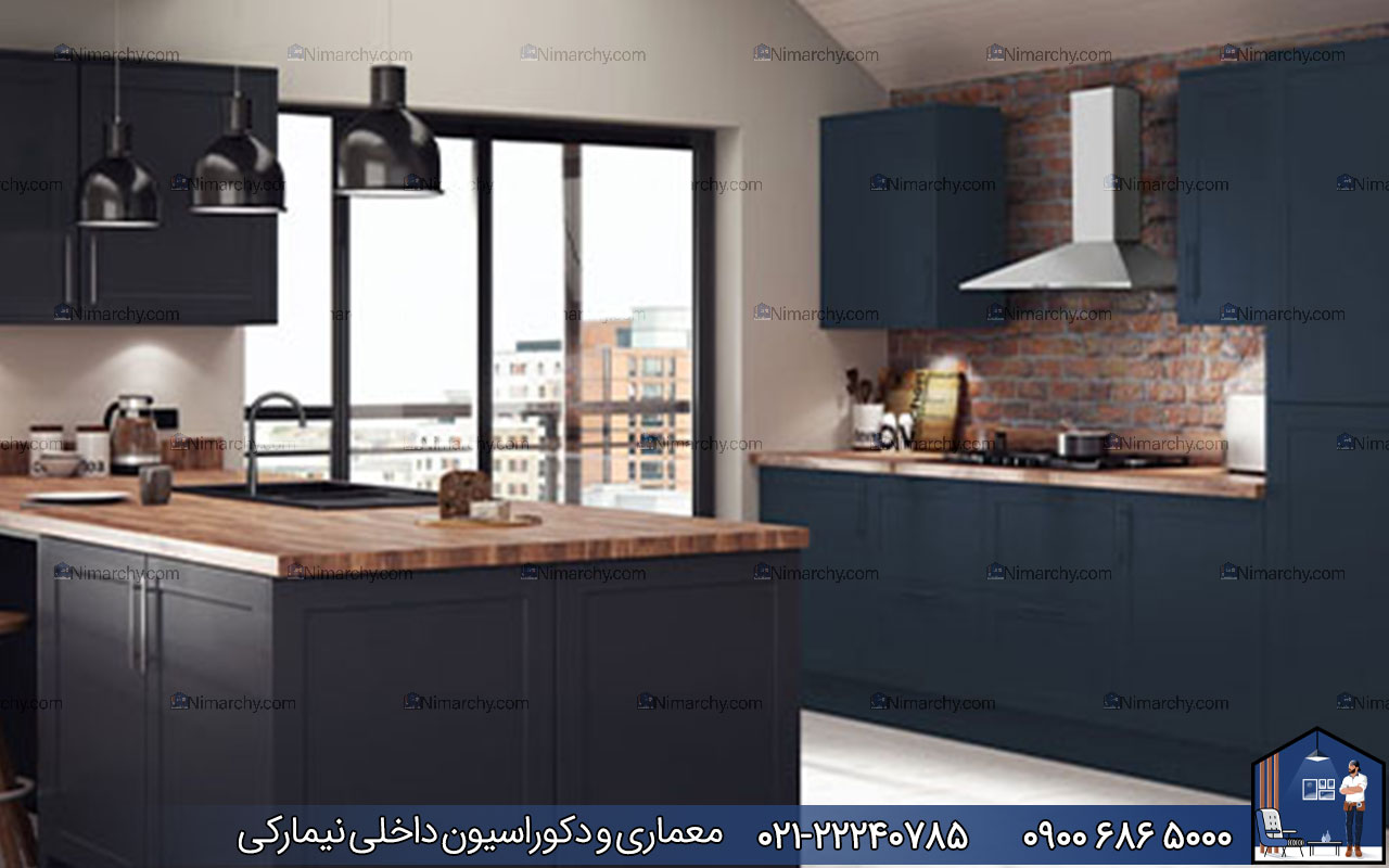 nimarchy.com - کابینت نئوکلاسیک با صفحه چوب