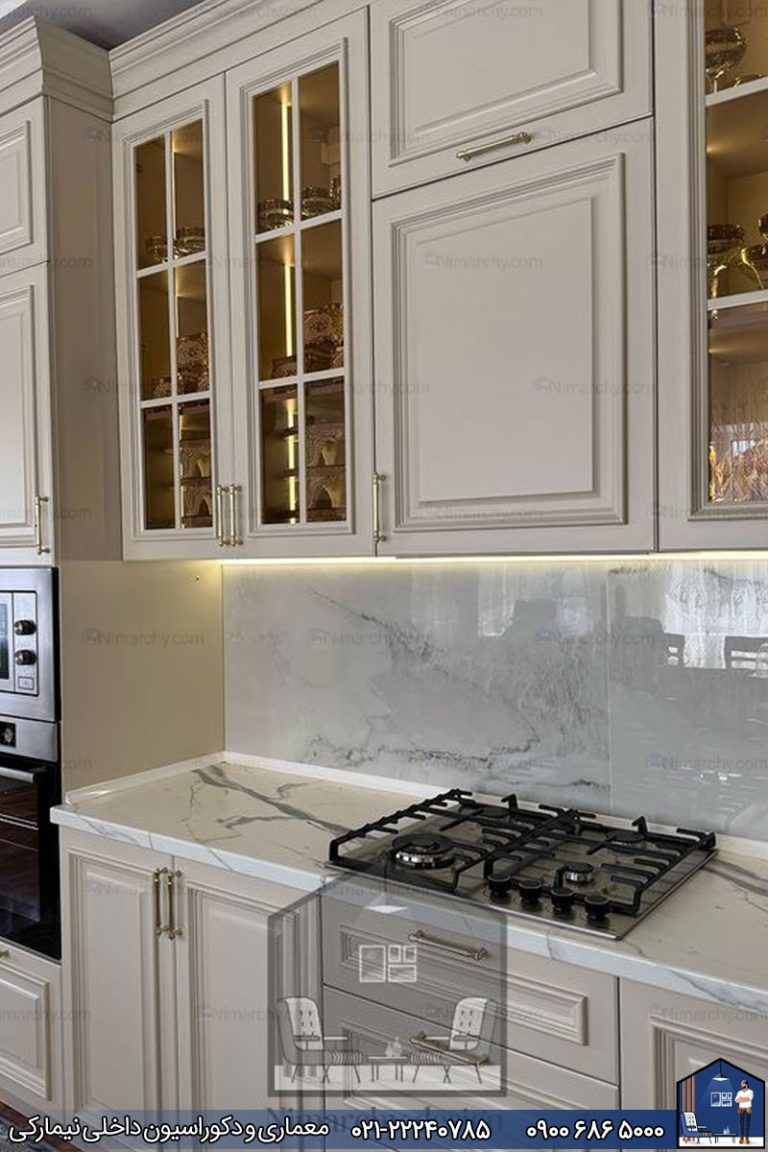 کابینت آشپزخانه نئوکلاسیک شهر سیرجان