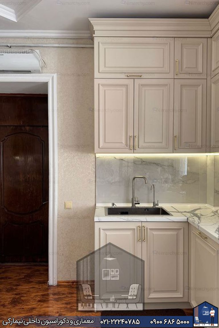 کابینت آشپزخانه نئوکلاسیک شهر سیرجان