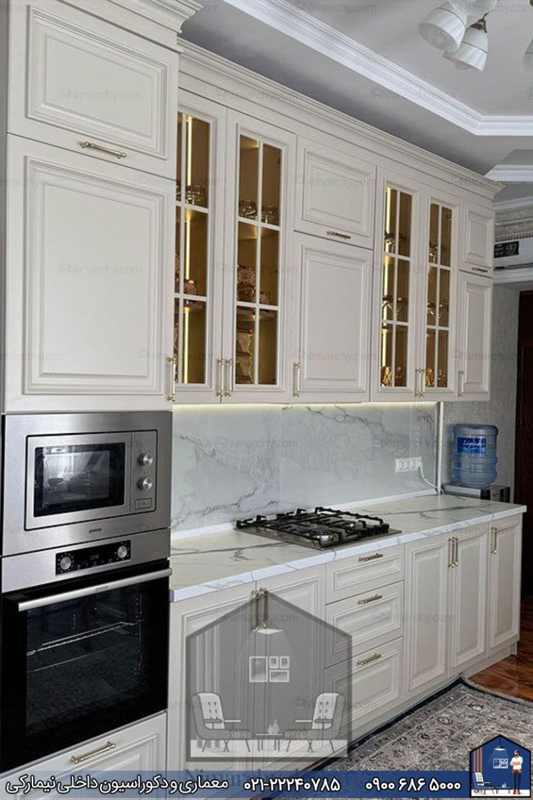 کابینت آشپزخانه نئوکلاسیک شهر سیرجان
