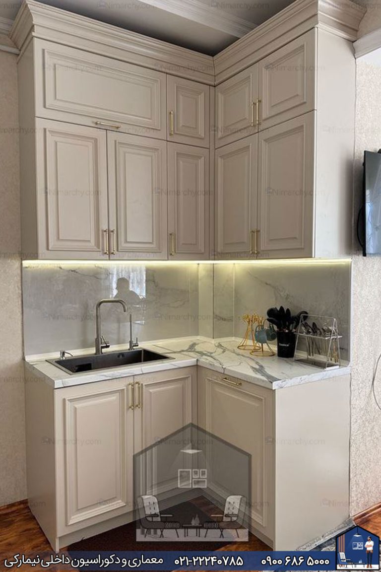 کابینت آشپزخانه نئوکلاسیک شهر سیرجان