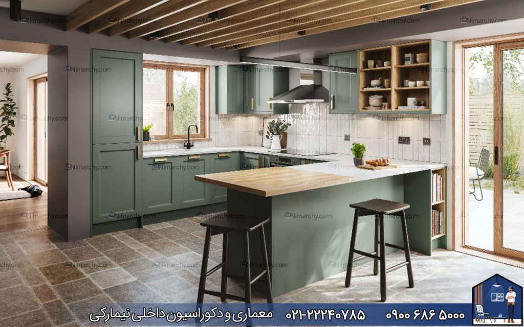 nimarchy.com - کابینت برای آشپزخانه پنجره دار