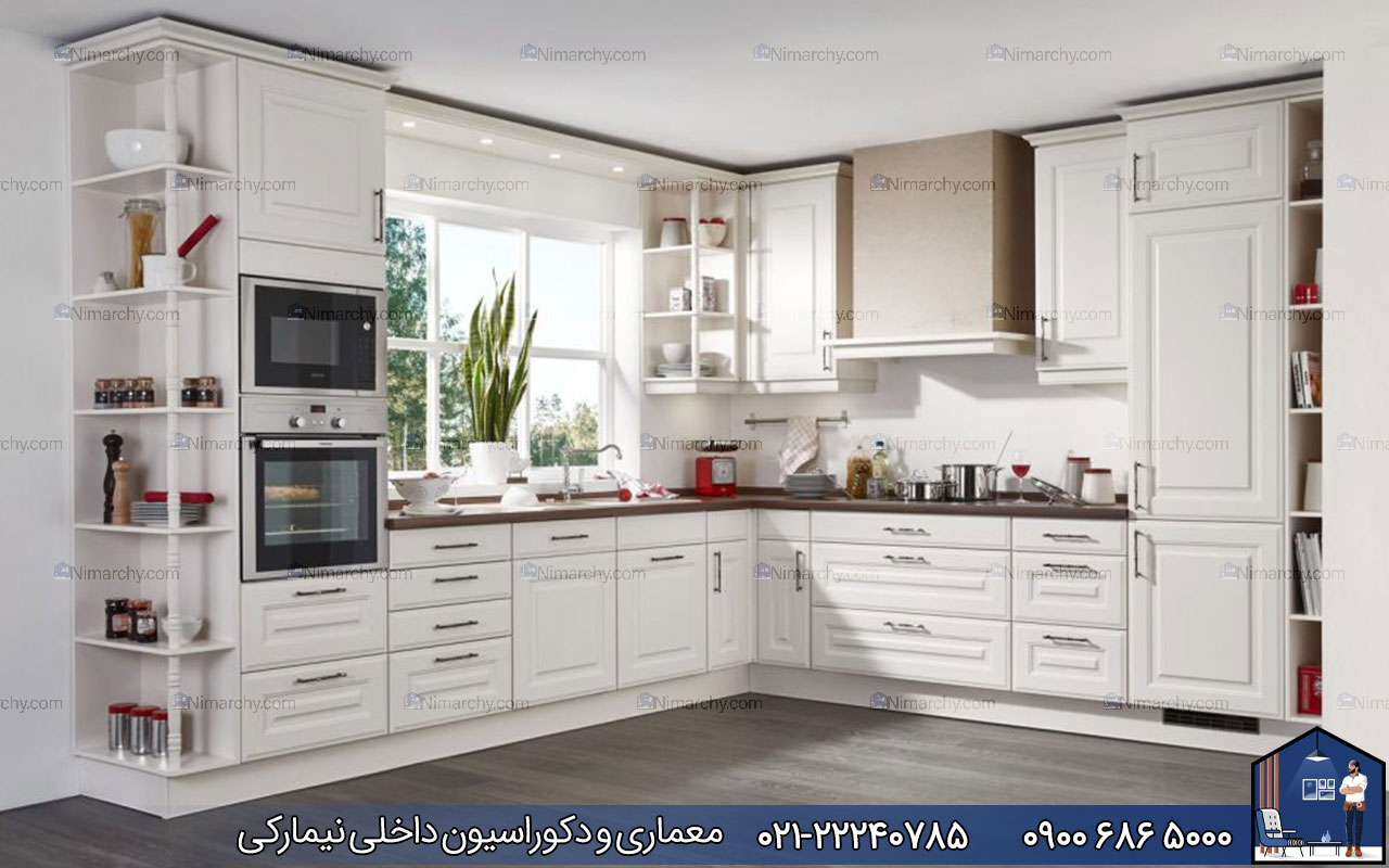 nimarchy.com - کابینت برای آشپزخانه پنجره دار