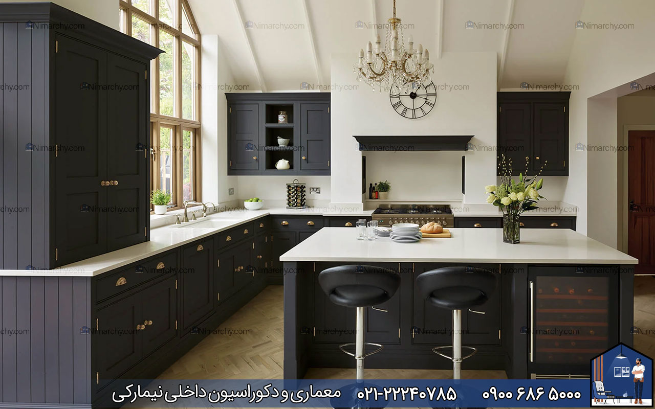 nimarchy.com - کابینت برای آشپزخانه پنجره دار