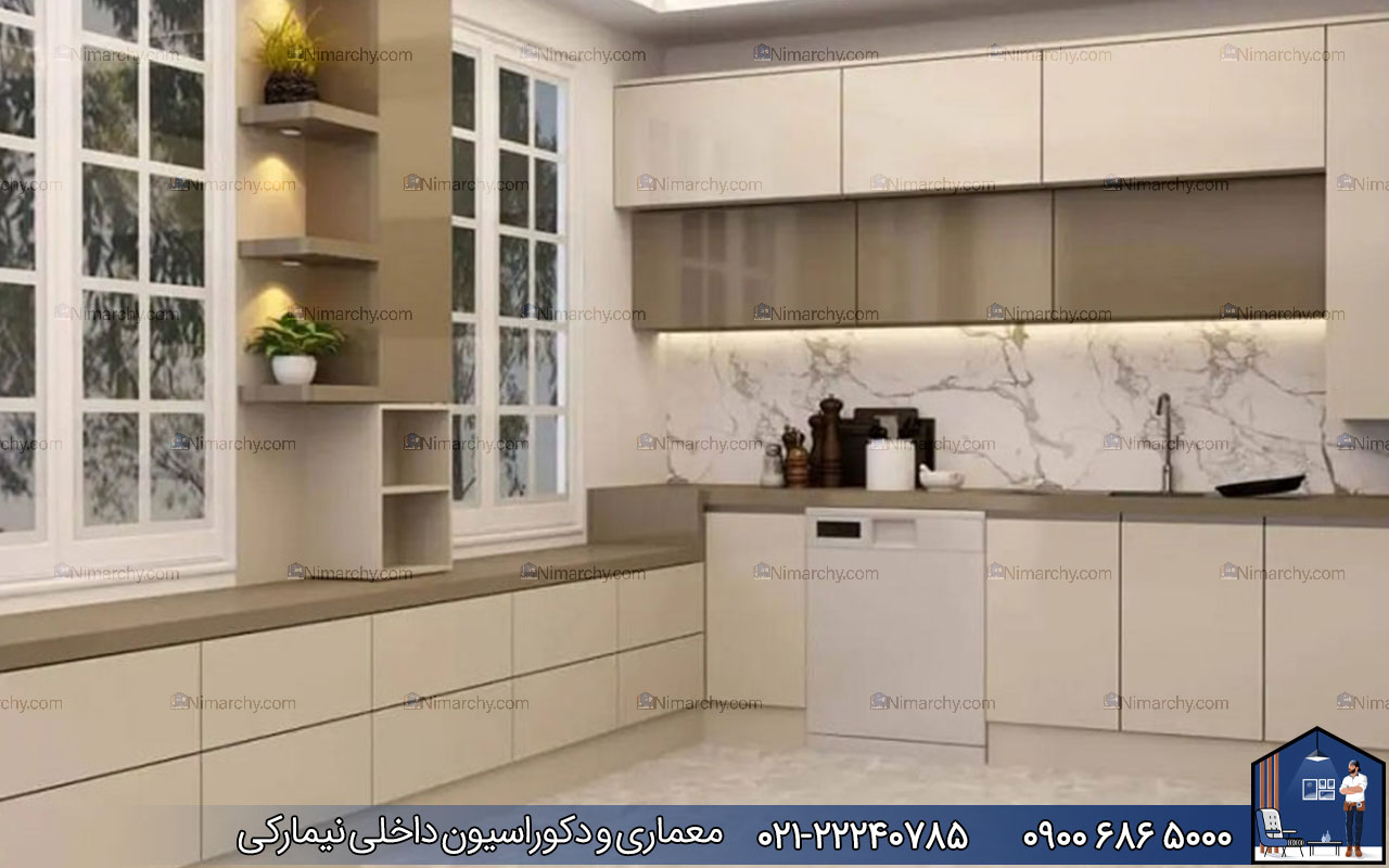 nimarchy.com - کابینت برای آشپزخانه پنجره دار