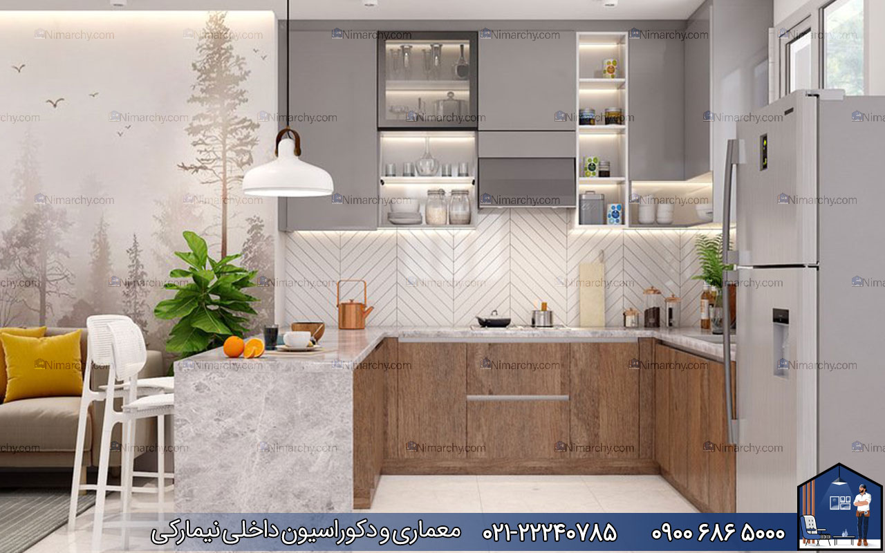 nimarchy.com - کابینت مدرن برای آشپزخانه کوچک