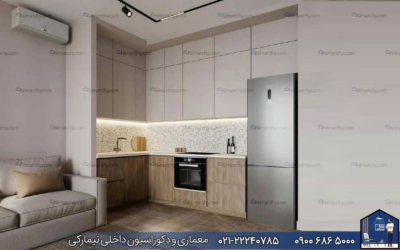 nimarchy.com - کابینت مدرن برای آشپزخانه کوچک