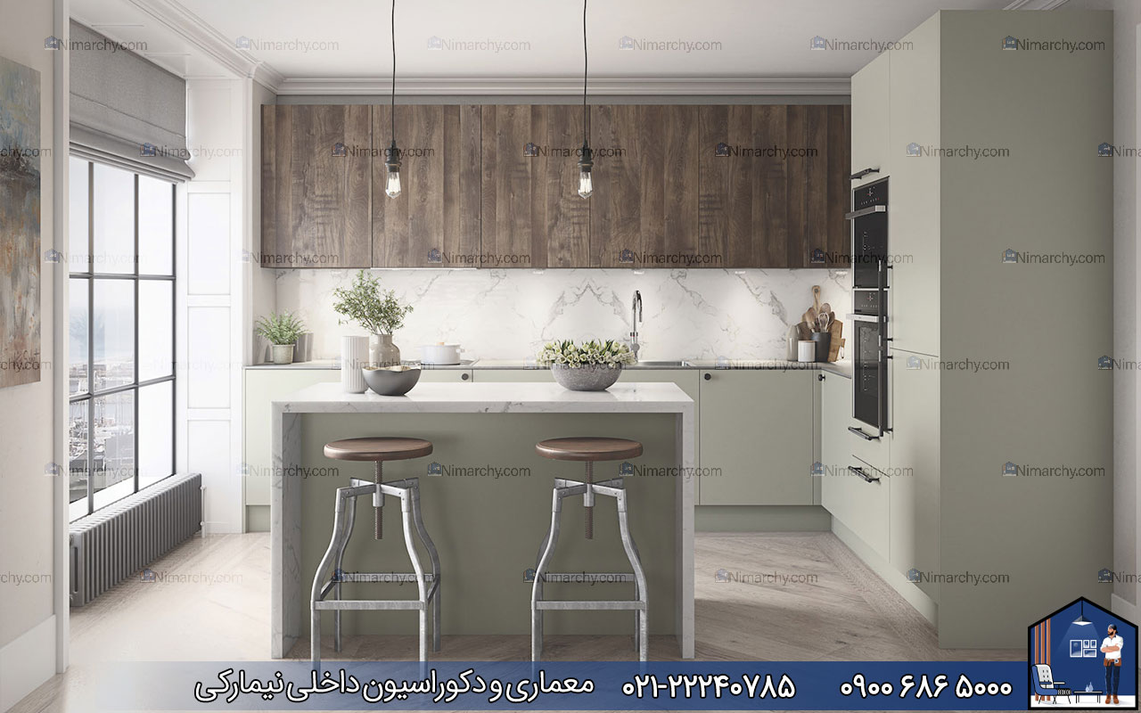 nimarchy.com - کابینت مدرن برای آشپزخانه کوچک