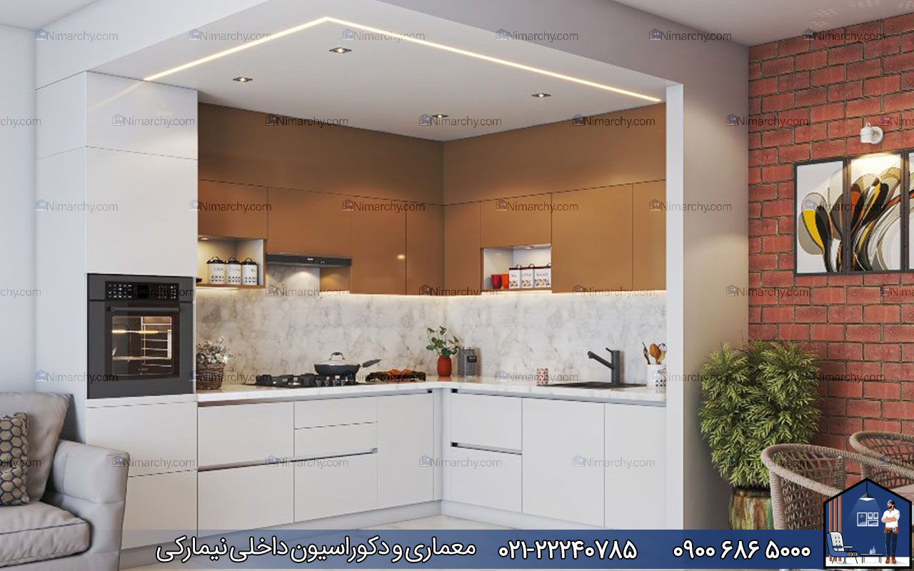 nimarchy.com - کابینت مدرن برای آشپزخانه کوچک