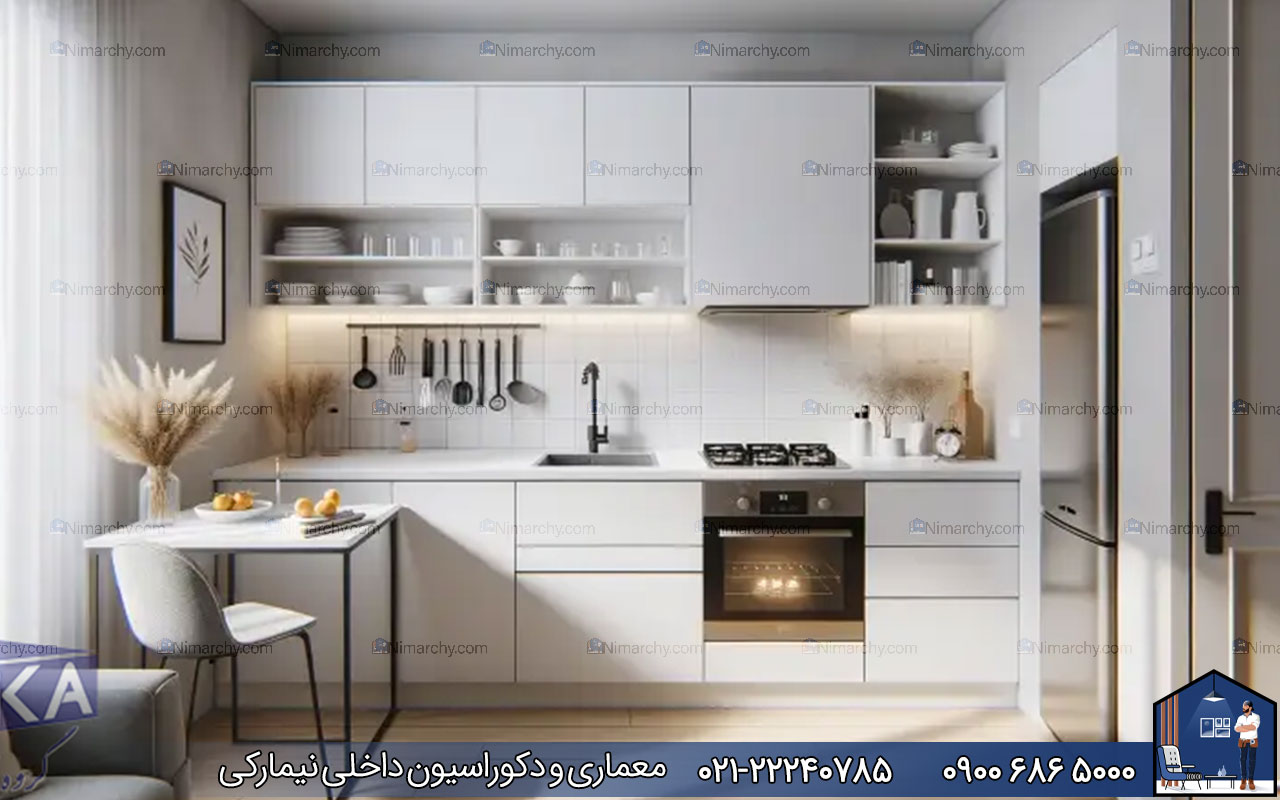 nimarchy.com - کابینت مدرن برای آشپزخانه کوچک