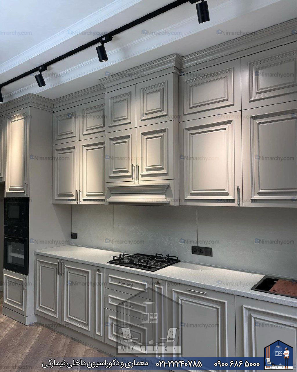 Nimarchy.com - کابینت آشپزخانه نئوکلاسیک پروژه نیمارکی در گرگان 