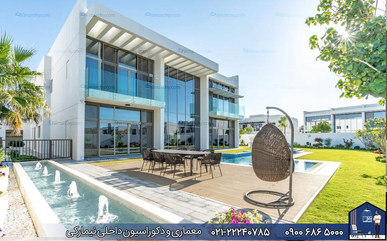 nimarchy.com - دکوراسیون داخلی باغ ویلا