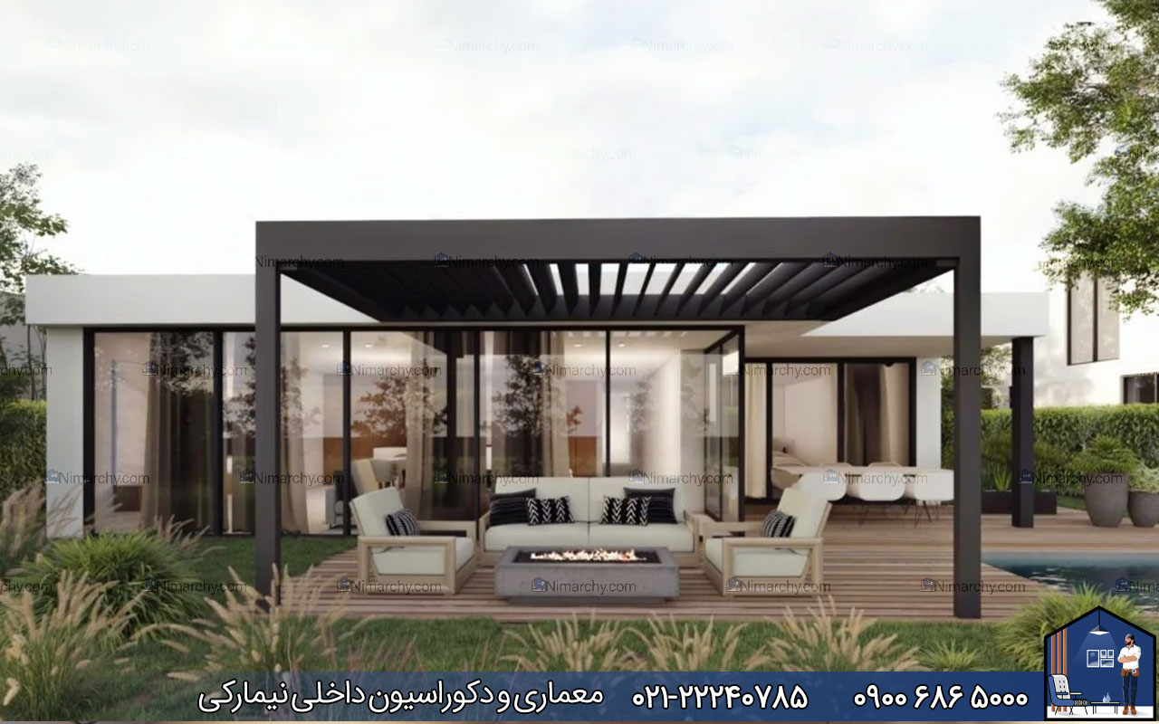 nimarchy.com - دکوراسیون داخلی باغ ویلا