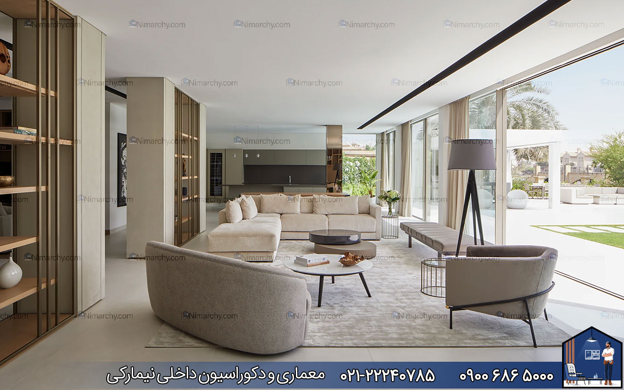 nimarchy.com - دکوراسیون داخلی باغ ویلا