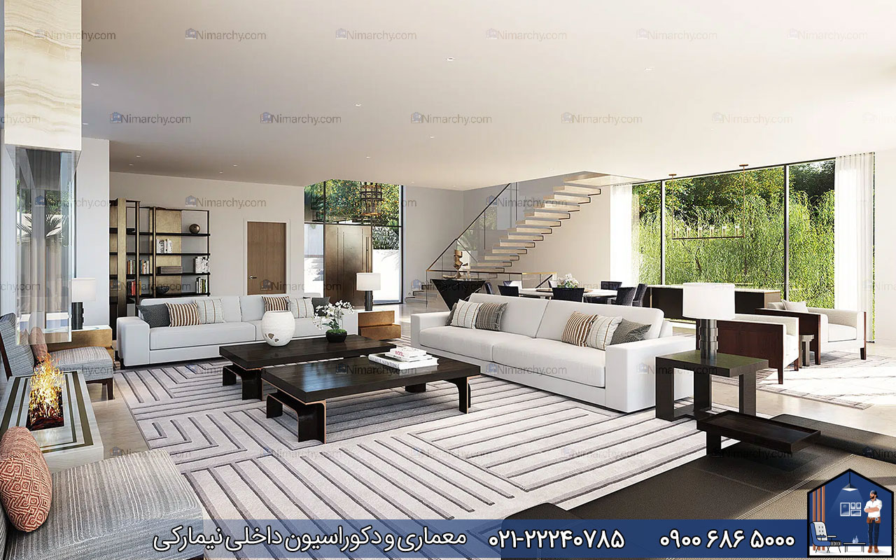 nimarchy.com - دکوراسیون داخلی باغ ویلا