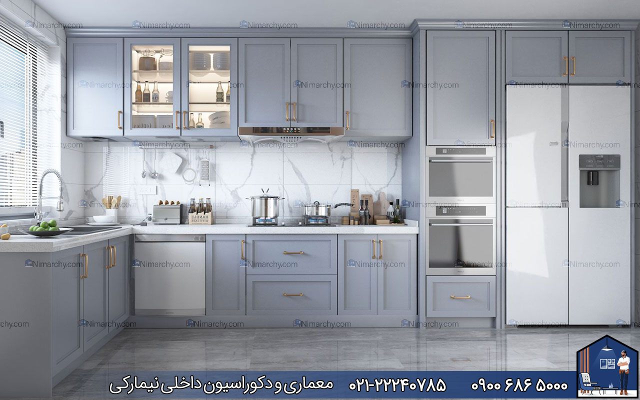 nimarchy.com - رنگ کابینت نئوکلاسیک
