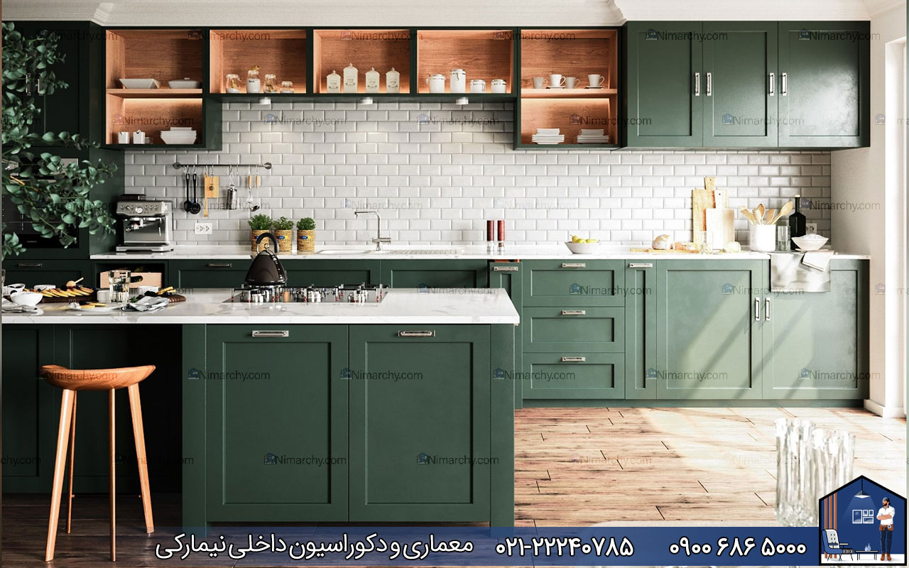 nimarchy.com - رنگ کابینت نئوکلاسیک