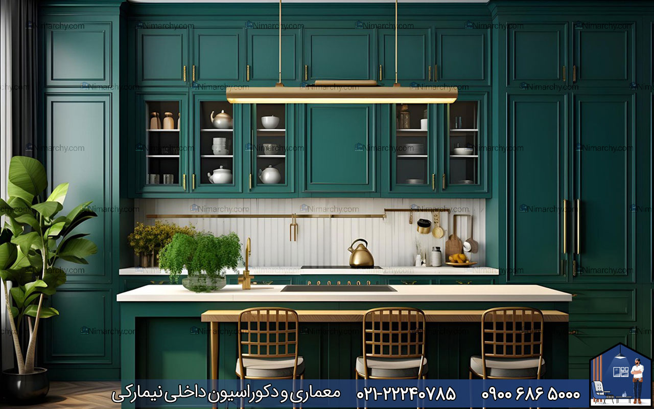 nimarchy.com - رنگ کابینت نئوکلاسیک