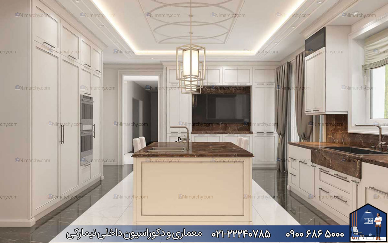 nimarchy.com - رنگ کابینت نئوکلاسیک