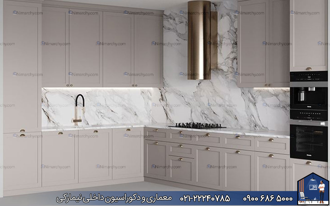 nimarchy.com - رنگ کابینت نئوکلاسیک