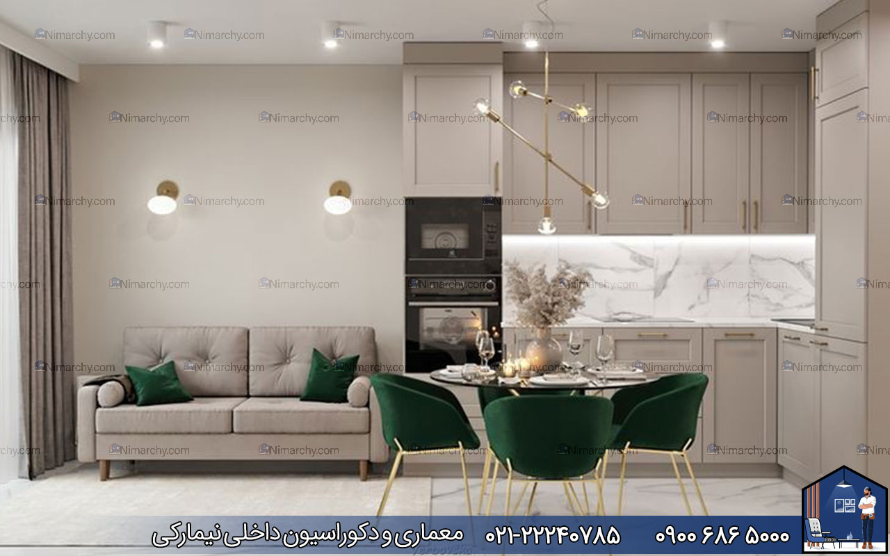 nimarchy.com - رنگ کابینت نئوکلاسیک