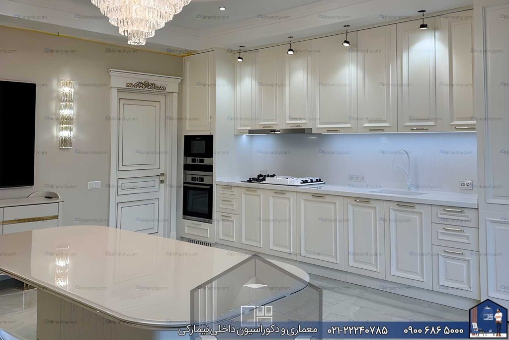 Nimarchy.com - دکوراسیون داخلی و کابینت آشپزخانه پلی اورتان پروژه نیمارکی