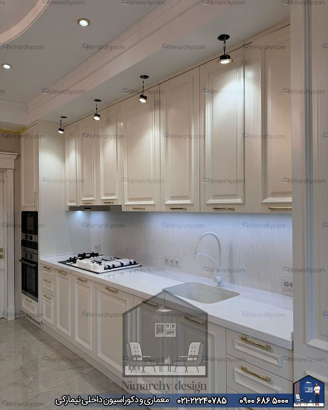 Nimarchy.com - دکوراسیون داخلی و کابینت آشپزخانه پلی اورتان پروژه نیمارکی