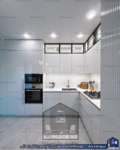 Nimarchy.com - کابینت آشپزخانه هایگلاس AGT پاسداران پروژه نیمارکی